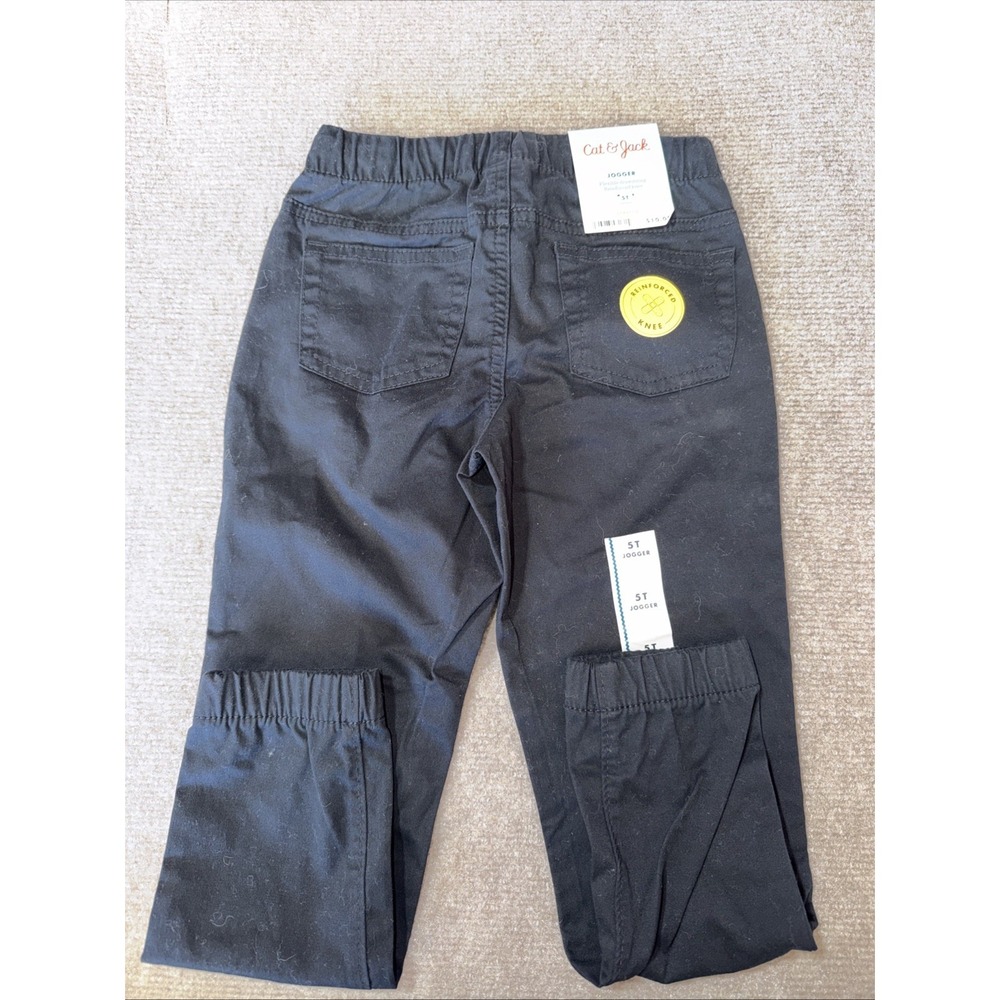 BRAND NEW GIRL'S SIZE 5T CAT & JACK JOGGER BLACK PANTS